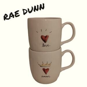 Rae Dunn Mugs by Magenta Amour & Love Set